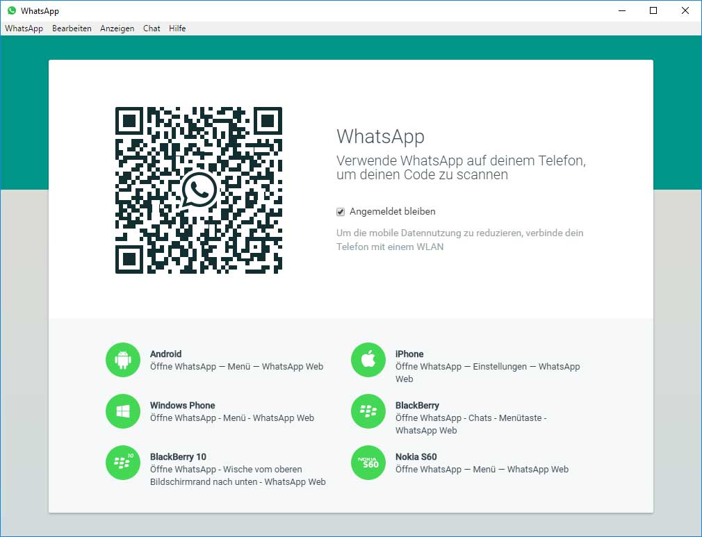 WhatsApp Applikation