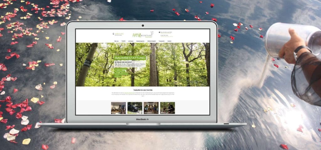 Portfolioreferenz Naturbestattung von linomedia