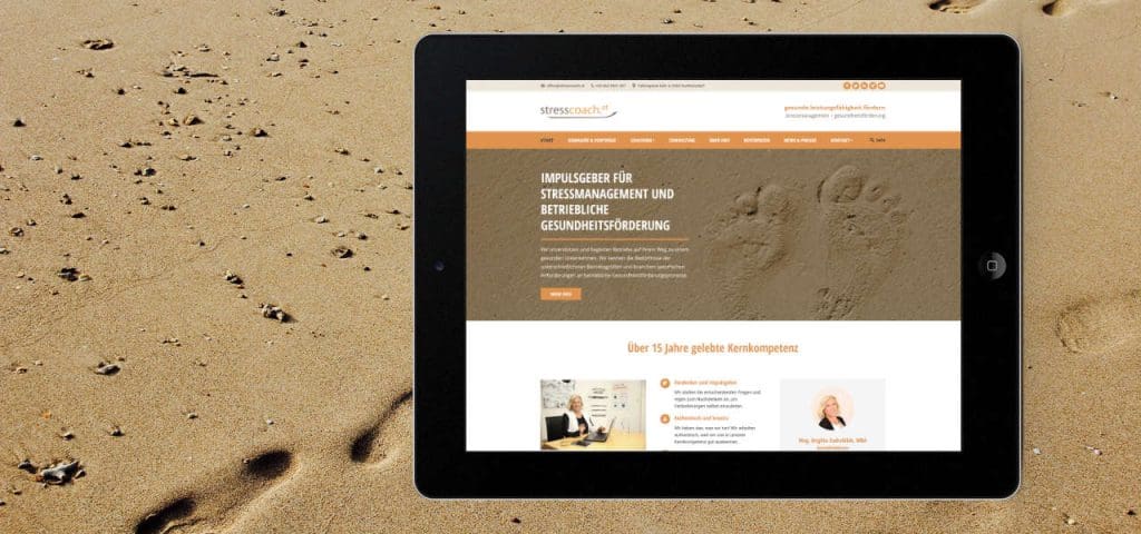 Portfolioreferenz Stresscoach von linomedia
