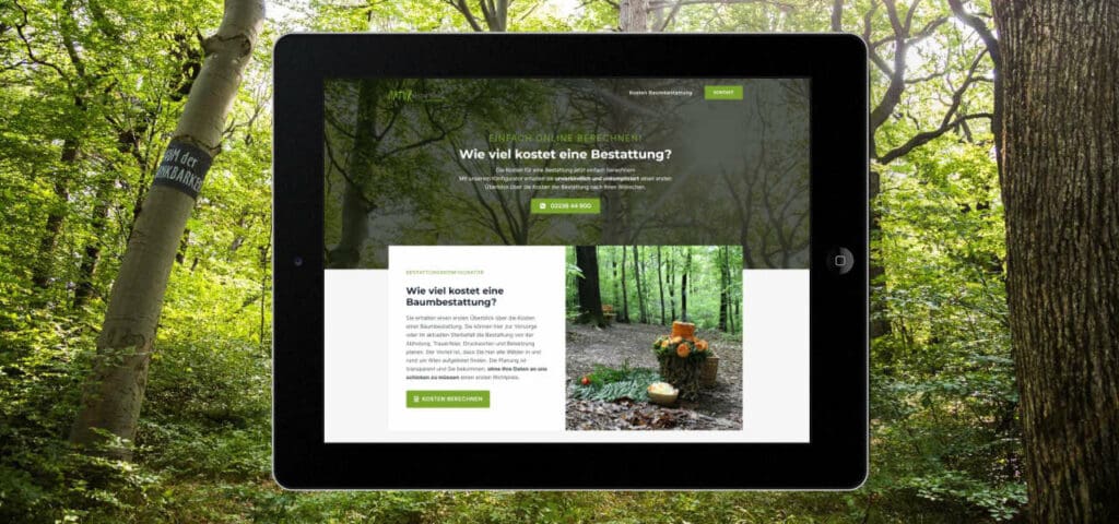 Portfolio linomedia - Bestattungskonfigurator